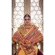 Light Yellow Silk Resham Work Party Wear Saree - 11274200036
