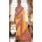 Light Yellow Silk Resham Work Party Wear Saree - 11274200036