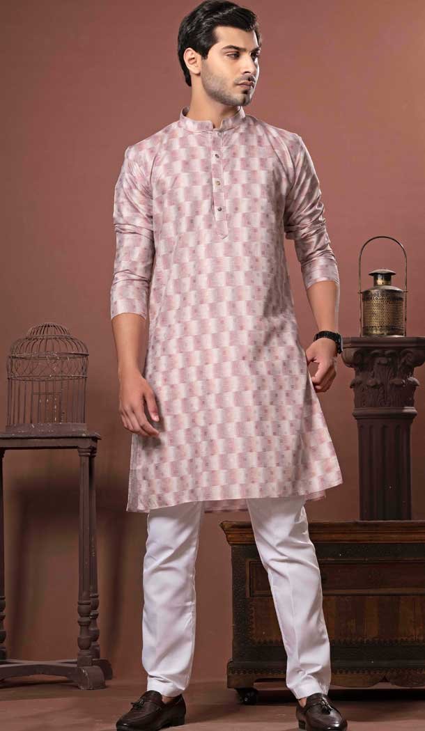 Multi Color Cotton Digital Print Work Party Wear Men Kurta Pajama - 11468201086