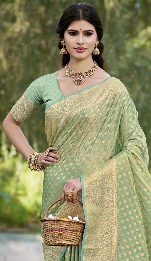 Sea Green Art Silk Weaving Work Traditional Party Wear Saree - 11413200697 Sea Green Art Silk Weaving Work Traditional Party Wear Saree - 11413200697