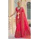 Rani Pink Banarasi Silk Weaving Work Party Wear Saree - 11540201574