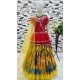 Multi Color Embroidery Work Chinon Silk Party Wear Kids Lehenga Choli - 11668202437