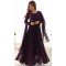 Wine Georgette Plain Pakistani Anarkali Suit - 11718202701