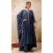 Teal Blue Resham Work Silk Designer Anarkali Suit - 11608202140