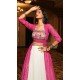 Women Printed White Embroidery Georgette - 159719578
