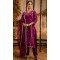 Purple Silk Blend Resham Work Festival Wear Readymade Salwar Kameez - 12135205736