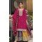 Women Party Wear Salwar Suit Prettified with Embroidery work Chinon Pink - 12297206958