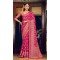 Women Georgette Saree Pink Jacquard Work - 12523208090