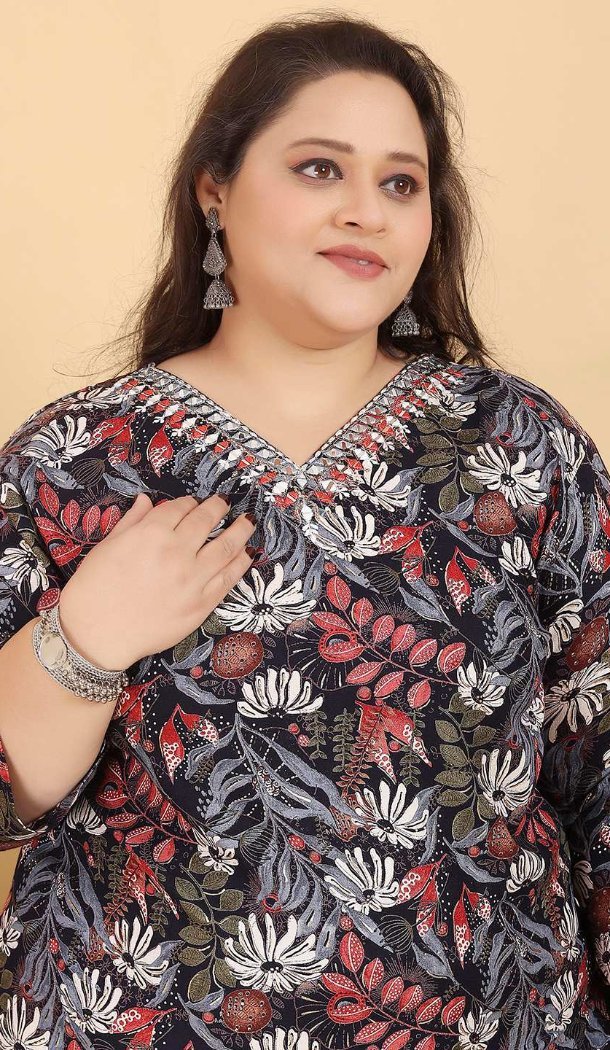 Women Rayon Black Salwar Kameez Printed Work - 12693208880
