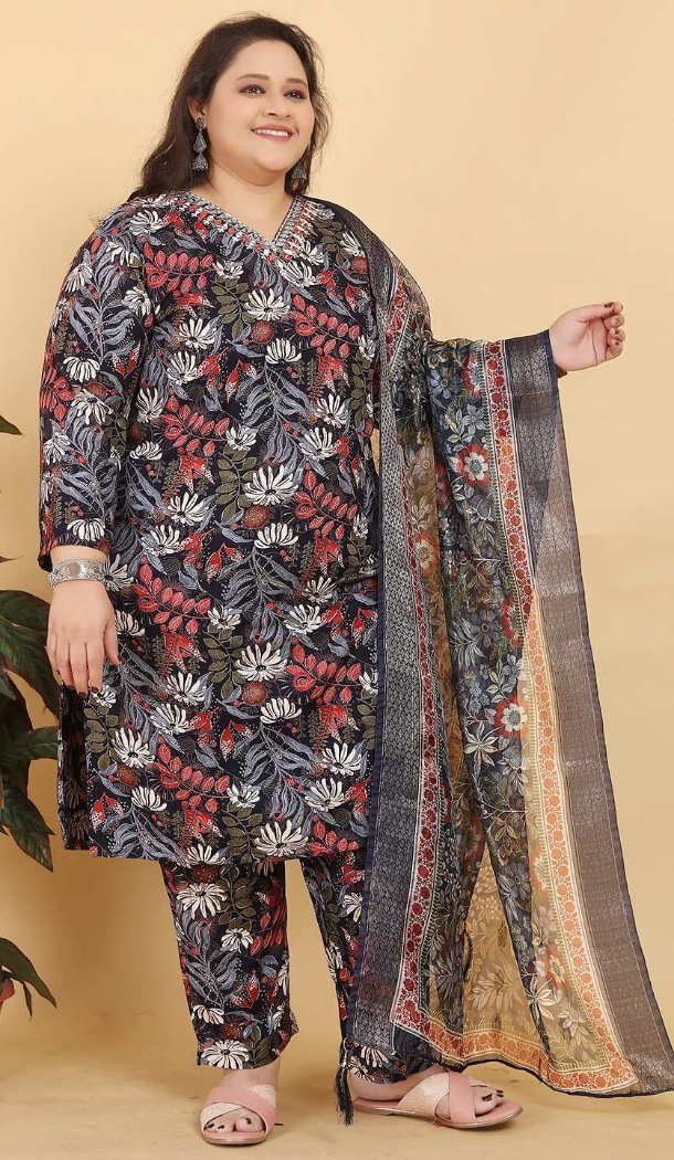 Women Rayon Black Salwar Kameez Printed Work - 12693208880