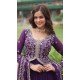 Women Gown Thread Designer Jari Purple - 150303475