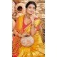 Women Party Wear Saree Kanjivaram Silk Jacquard Mustard - 13086210898