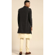 Women Dhupion Art Silk Mens Wear Indo Western Black - 13116211056