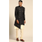 Women Dhupion Art Silk Mens Wear Indo Western Black - 13116211056