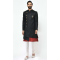 Women Dhupion Art Silk Mens Wear Indo Western Black - 13116211057