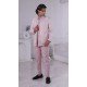Men Wear Indo Western Jacquard Light Pink - 13240211693