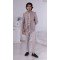 Men Pastel Light Brown Mens Wear Indo Western Jacquard - 13240211713