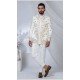 Men Ethnic Wedding Sherwani Cream Imported - 13279212027