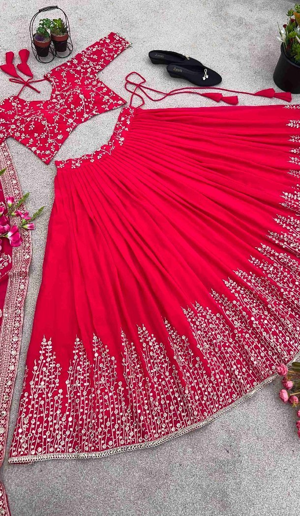 Rani Pink Designer Lehenga Choli for Women - 217764