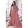 Shop Baby Pink Zari Work Pakistani Suit Plus Size Online - 217778