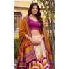 Buy Purple Plus Size Party Wear Lehenga Choli in Tussar Silk - 218303