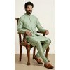 Buy Pista Banarasi Dhupion Silk Plus Size Kurta Pajama - 218582