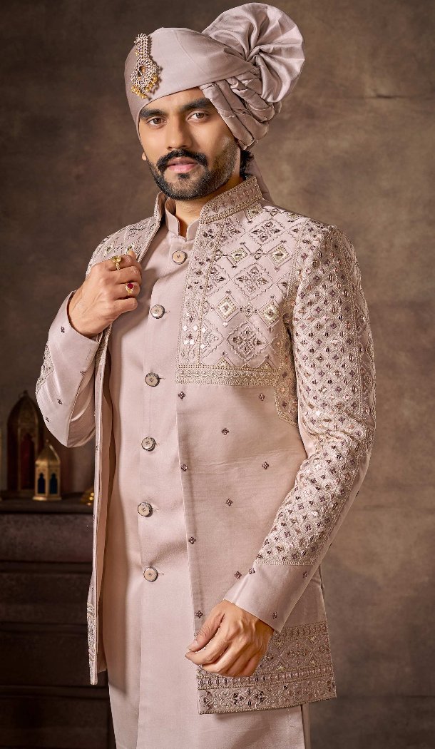 Premium Light Pink Indo Western - 218646