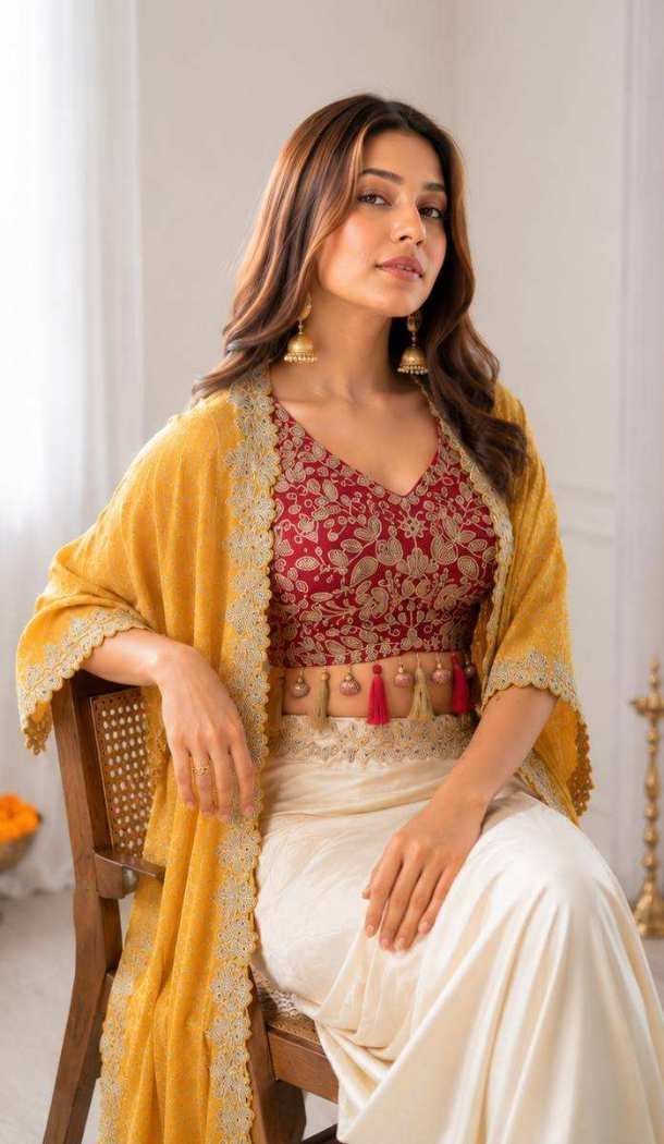 Embroidered Teal Blue Banglory Silk Suit for Women 15182221241