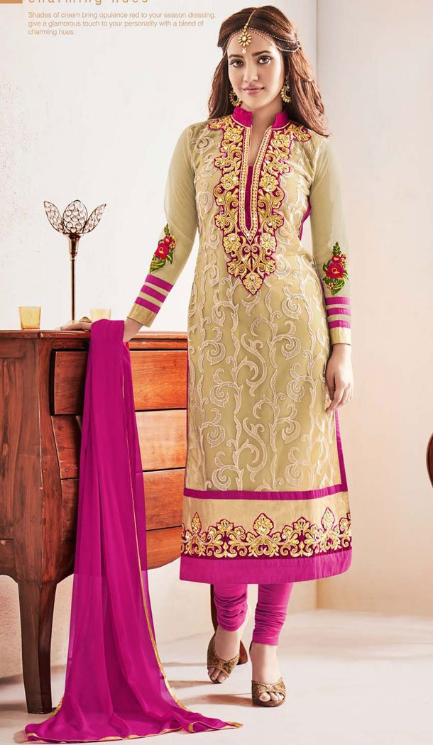 Neha Sharma ! Churidar Style Salwar Kameez in Pink Color | FH386863428 Neha Sharma ! Churidar Style Salwar Kameez in Pink Color | FH386863428