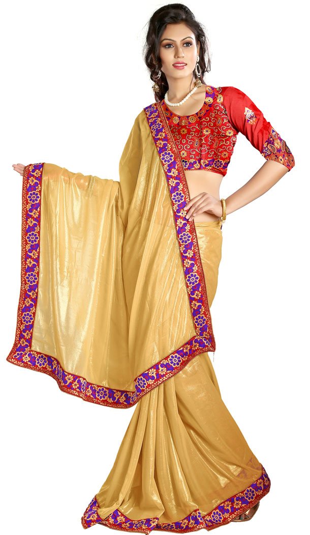 Traditional Sarees in Chiffon and Mehendi Green Color | FH394164333