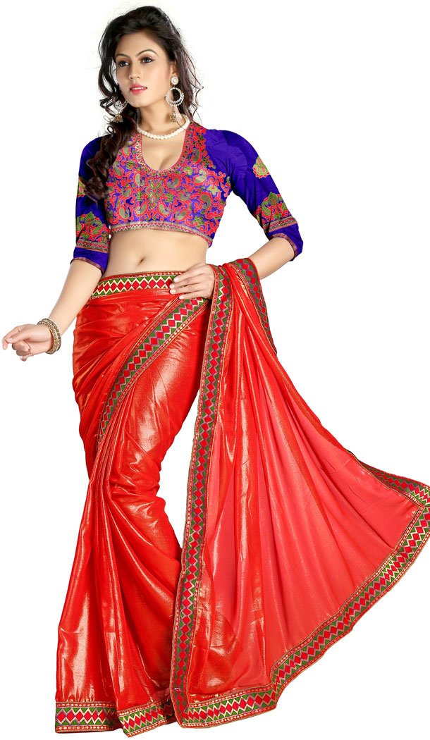 Traditional Sarees in Chiffon and Mehendi Green Color | FH394164333