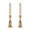 Beige and Gold Color Stone Artificial Jewellery Earring | FH405865629