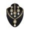 White,Gold Color American Diamond,Stone Work Fashion Necklaces Set | FH500776602