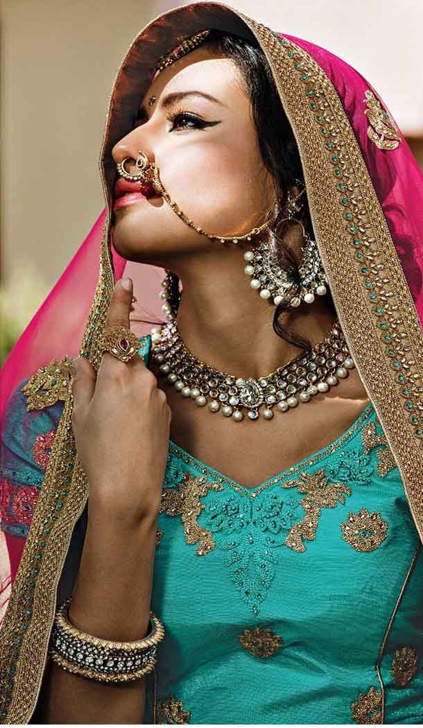 Turquoise Color Net Circular Style Bridal Designer Lehenga Choli | FH529079974