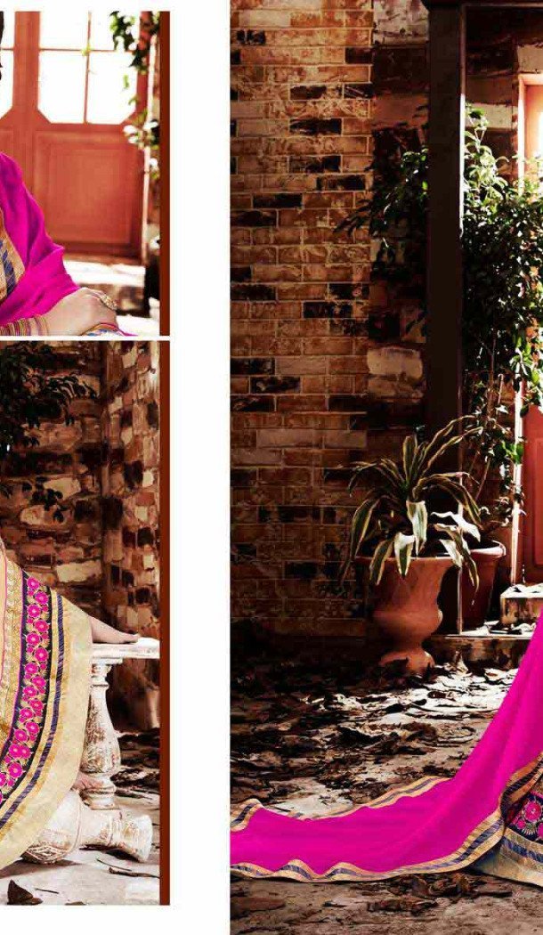 Beige Color Georgette Circular Style Occasional Wear Lehenga Choli | FH529780048