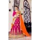 Embroidery Traditional Wear Lehenga Choli in Net and Deep Pink Color | FH531780372