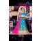 Embroidery Traditional Wear Lehenga Choli in Net and Aqua Blue Color | FH531780374