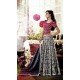 Grey Color Chanderi Silk Circular Style Party Wear Lehenga Choli | FH548382138