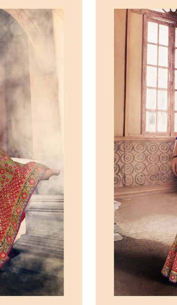 Red Color Georgette Designer Wear Style Saris Blouse | FH548982207