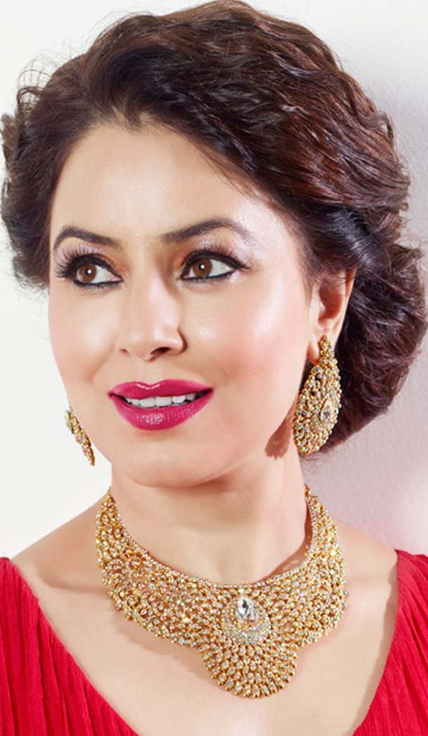 Womens Fashion Alloy Work Golden Color Necklace Set | FH551311332704