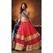 Crystals Stones Silk Deep Pink Color Party Wear Circular Lehenga Choli | FH564684035
