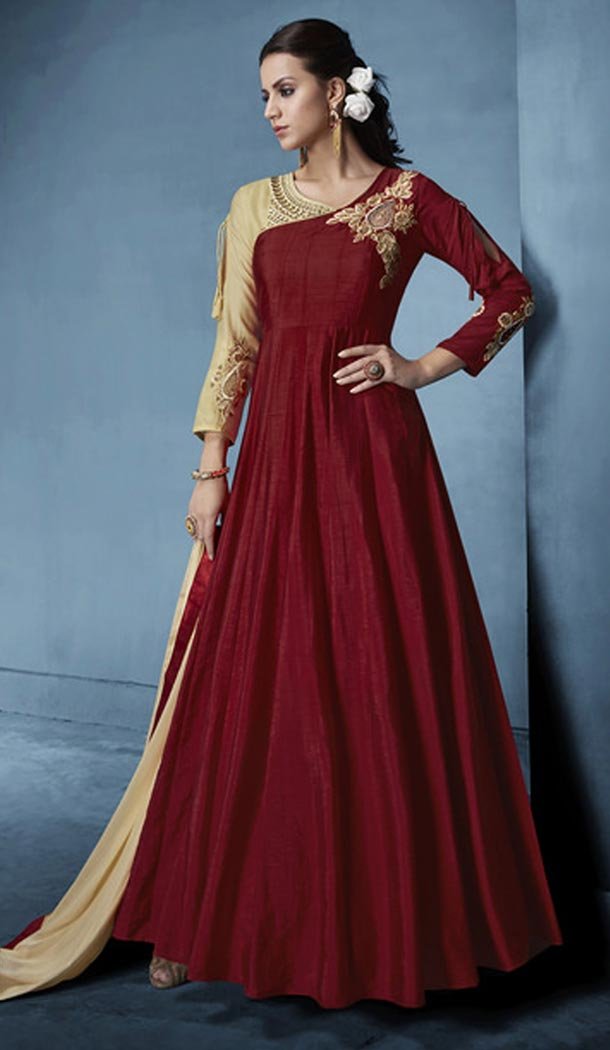 Maroon Color Soft Tapeta Silk Party Wear Salwar Kameez | FHRT331339197 Maroon Color Soft Tapeta Silk Party Wear Salwar Kameez | FHRT331339197