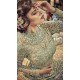Dazzling Light Green Color Butter Fly Net Designer Wear Salwar Kameez | 358442434