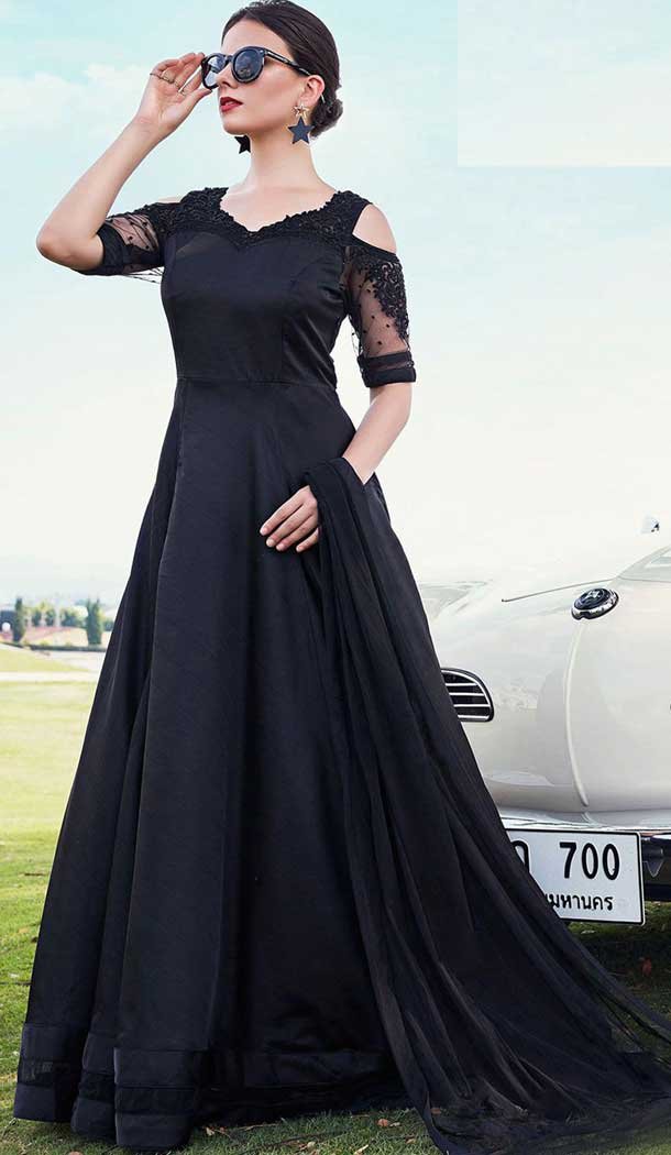 net long frock designs