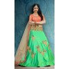 Green Color Art Silk Designer Wear Girl Lehenga Choli - 56395626