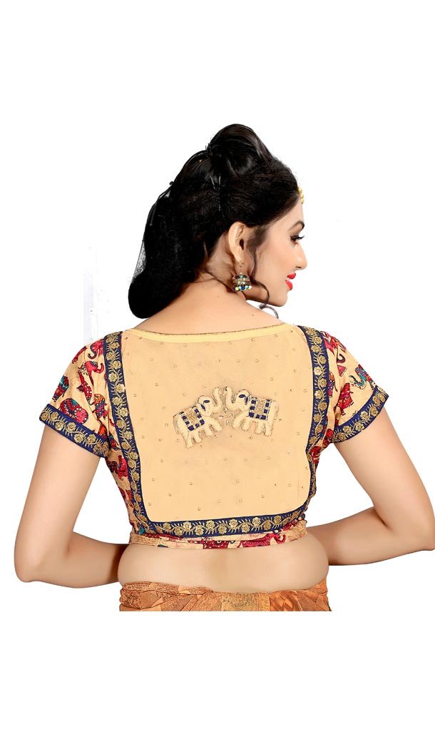 Yellow Color Pure Cotton Kalamkari Foil Print Designer Readymade Blouse - 404348808
