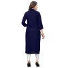 Exquisite Blue Color Rayon Party Wear Ready Made Kurtis For Girls - 404548825