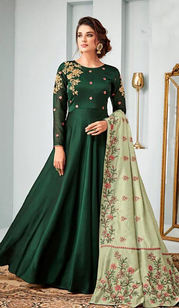 knee length anarkali