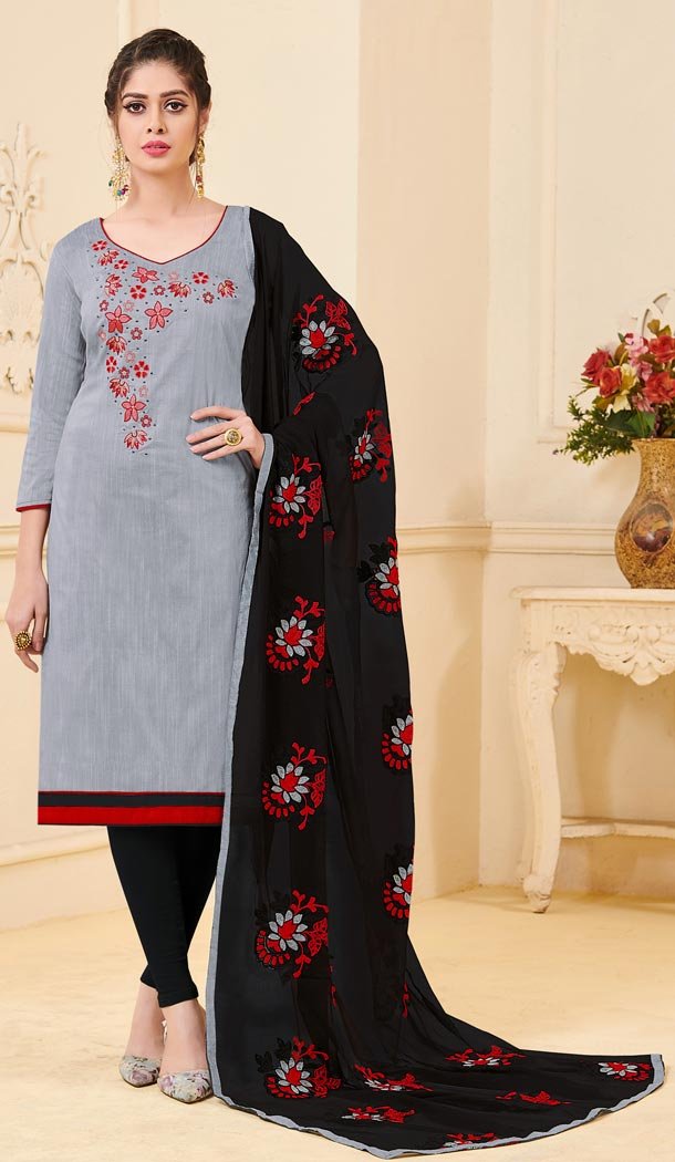 Achkan Grey Color Bangalori Slub Casual Wear Salwar Kameez - 419851124