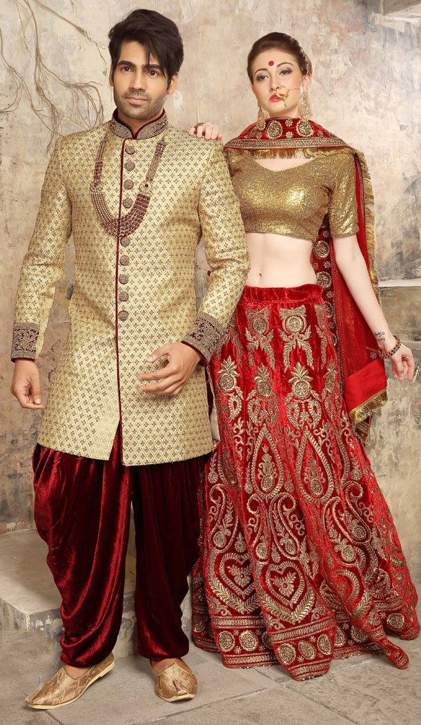 Marvelous Beige Color Jacquard Exclusive Ready made Indo Western Sherwani - 504661898